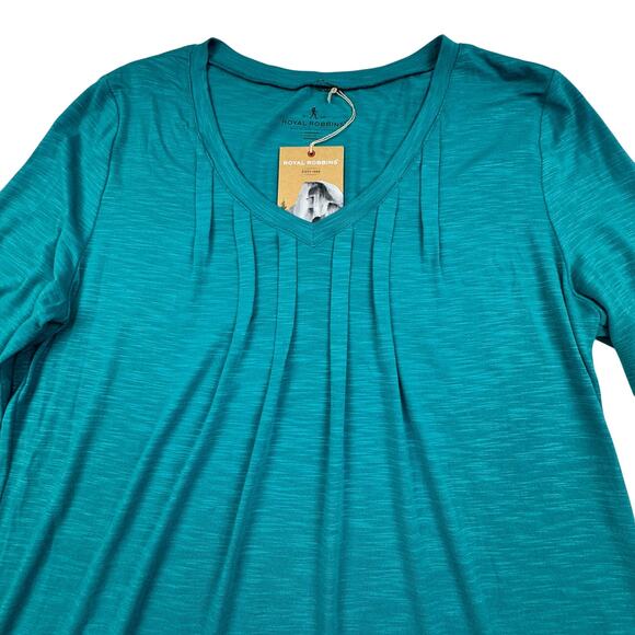 Royal Robbins Outdoor Soft Noe 3/4-Sleeve Vee Shirt Women's Size Large - Picture 2 of 7